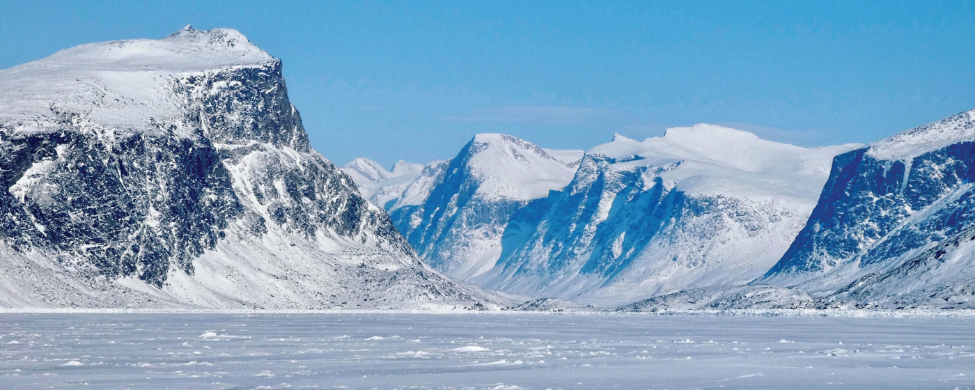 Solar energy installation in Nunavut's arctic landscape